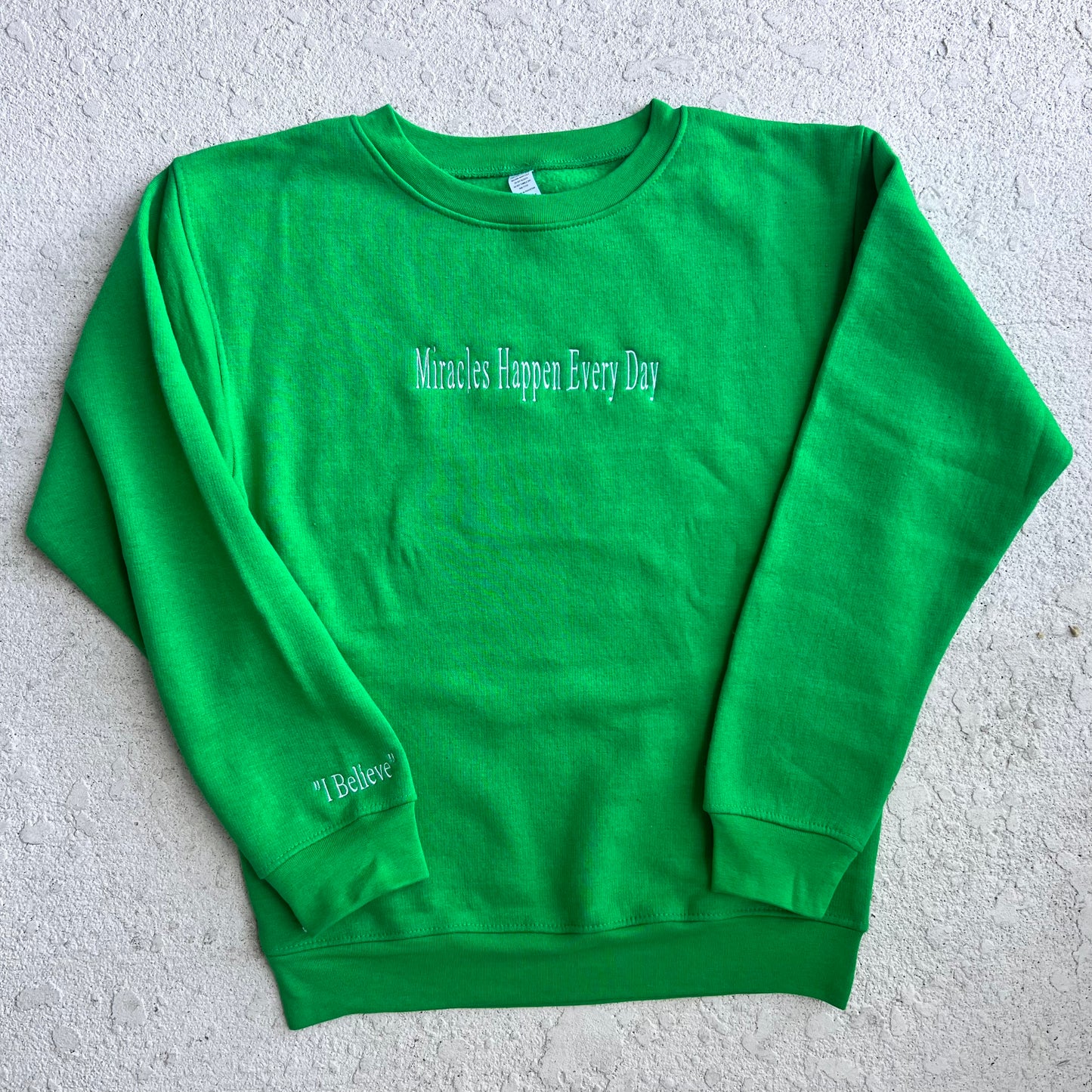 Crewneck Graphic Sweatshirts | Miracles Sweatshirts | Karelyn's Vegan